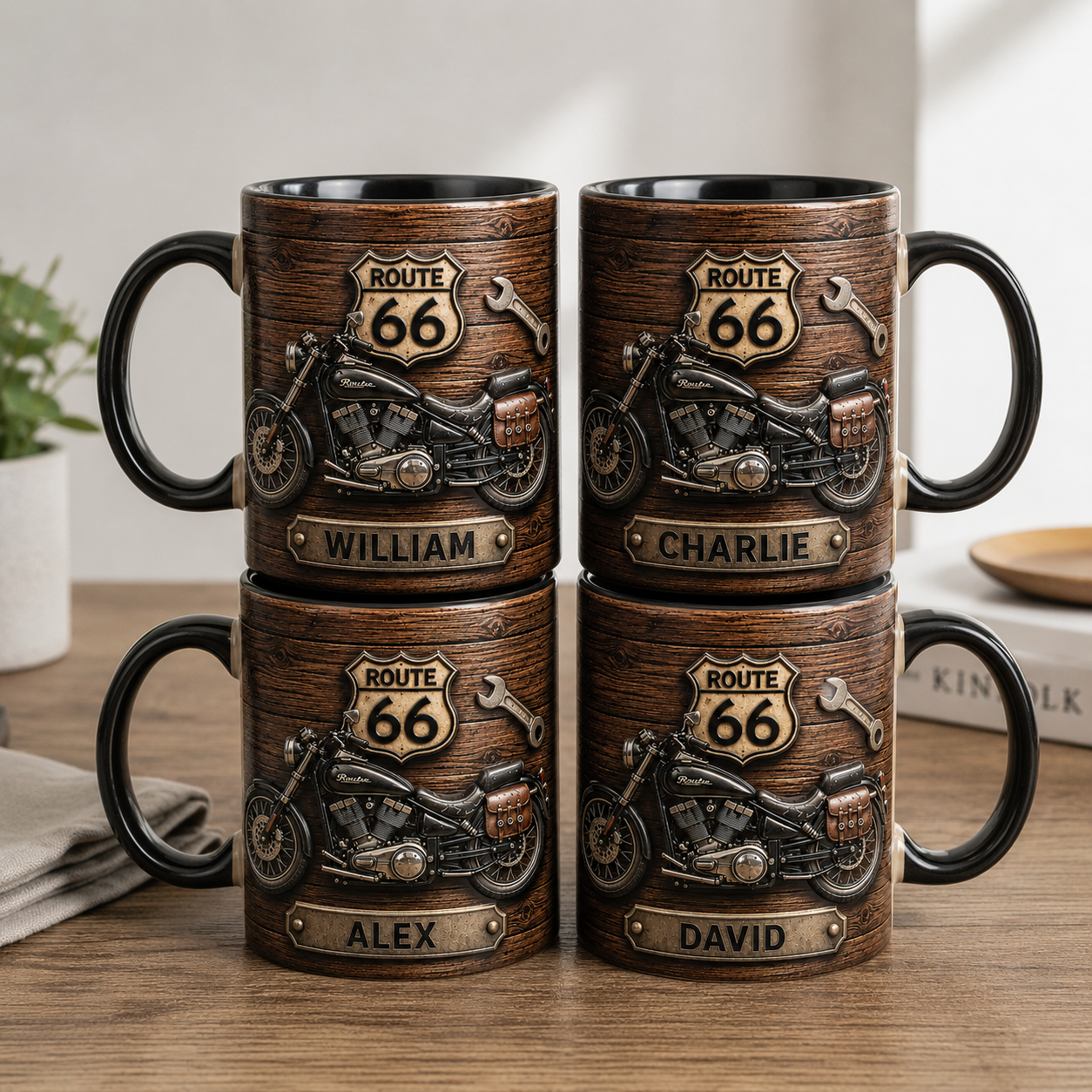 Personalized_biker_mug_featuring_a_detailed_motorcycle_custom_nameplate_mechanic_tools_and_rustic_workshop inspired_design
