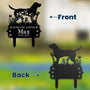 Pet Lover Gift Dog Garden Metal Stake Personalized Garden Stake_2