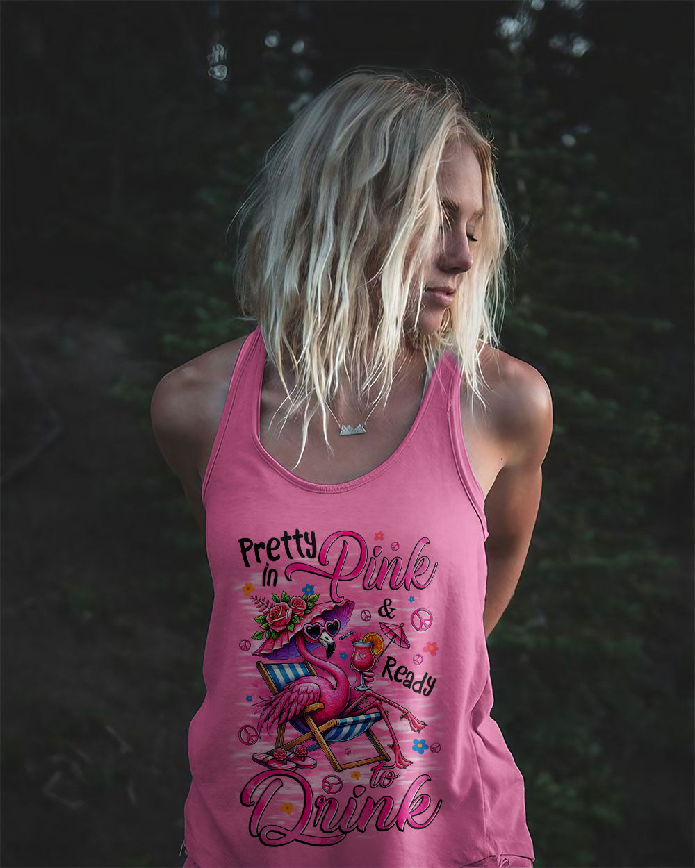 Pretty in Pink _26 Ready to Drink Chill Flamingo with Cocktail Summer Vibe AOP Shirts _11_ v01Uf