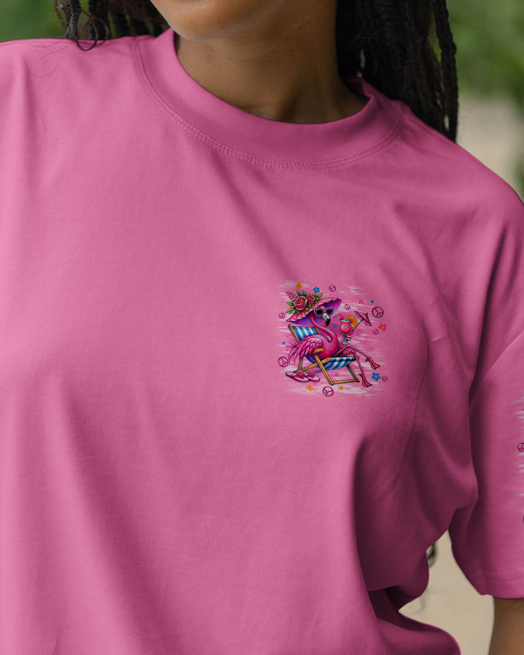 Pretty in Pink _26 Ready to Drink Chill Flamingo with Cocktail Summer Vibe AOP Shirts _2_ eZBzI