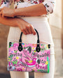 Pretty in Pink _26 Ready to Drink Flamingo Hippie Leather Bag Gift for Women _10_ DqNmn
