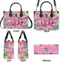 Pretty in Pink _26 Ready to Drink Flamingo Hippie Leather Bag Gift for Women _8_ yn4mA