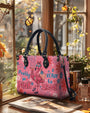Pretty in Pink _26 Ready to Drink Flamingo Patriot Drink Cocktail Leather Bag _9_ 7Km3Q
