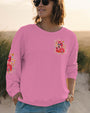 Pretty in Pink _26 Ready to Drink Flamingo with Wine Graphic for Women AOP Shirts _9_ nkNZ2
