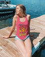 Pretty in Pink and Ready to Drink Funny Duck Ready to Drink Graphic Tee for Women AOP Shirts _13_ 1FtCt