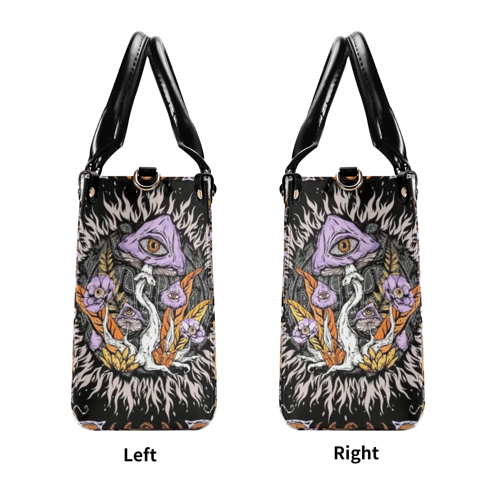 Psychedelic Mushroom with Eyes Hippie Leather Bag Gift for Women _11_ 1tmCs