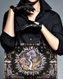 Psychedelic Mushroom with Eyes Hippie Leather Bag Gift for Women _3_ hIIko