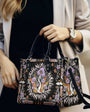 Psychedelic Mushroom with Eyes Hippie Leather Bag Gift for Women _4_ eLDzT