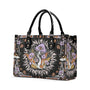 Psychedelic Mushroom with Eyes Hippie Leather Bag Gift for Women _6_ 0SNWJ