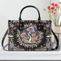 Psychedelic Mushroom with Eyes Hippie Leather Bag Gift for Women _9_ Y9gVf
