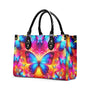 Rainbow Butterfly Fantasy Hippie Leather Bag Gift for Women _5_ uvzEN