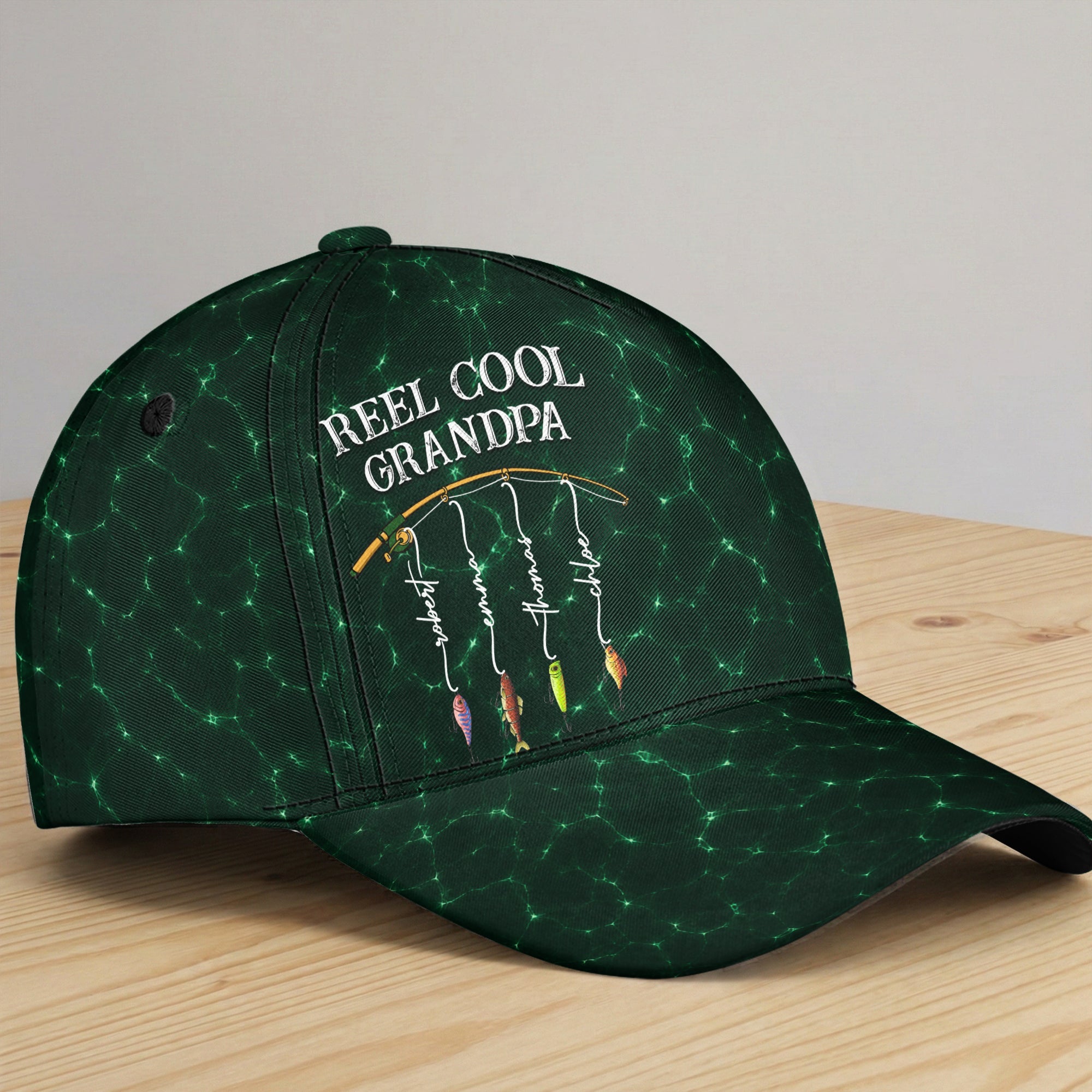 Reel Cool Grandpa Colorful Personalized Cap_3