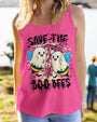 Save the Boo Bees Halloween Ghost Design with Peace and Pink Ribbon AOP Shirts _8_ Sj7f6