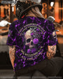 She Whispered Back I Am the Storm Purple Lightning Skull and Rose Graphic AOP Shirts _12_ GQ8H3