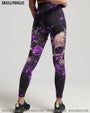 She Whispered Back I Am the Storm Purple Lightning Skull and Rose Graphic AOP Shirts _3_ g2EtQ