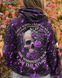 She Whispered Back I Am the Storm Purple Lightning Skull and Rose Graphic AOP Shirts _6_ 7ViEK