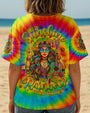 She is Sunshine Just Like a Rainbow After the Rain Tie Dye Hippie Girl AOP Shirts _1_ LAhPZ