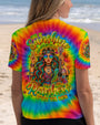 She is Sunshine Just Like a Rainbow After the Rain Tie Dye Hippie Girl AOP Shirts _3_ 32UgG
