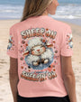 Sheep On Sheeping On Cute Sheep Design with Peace Sign _26 Floral Details AOP Shirts _14_ Ofmh1