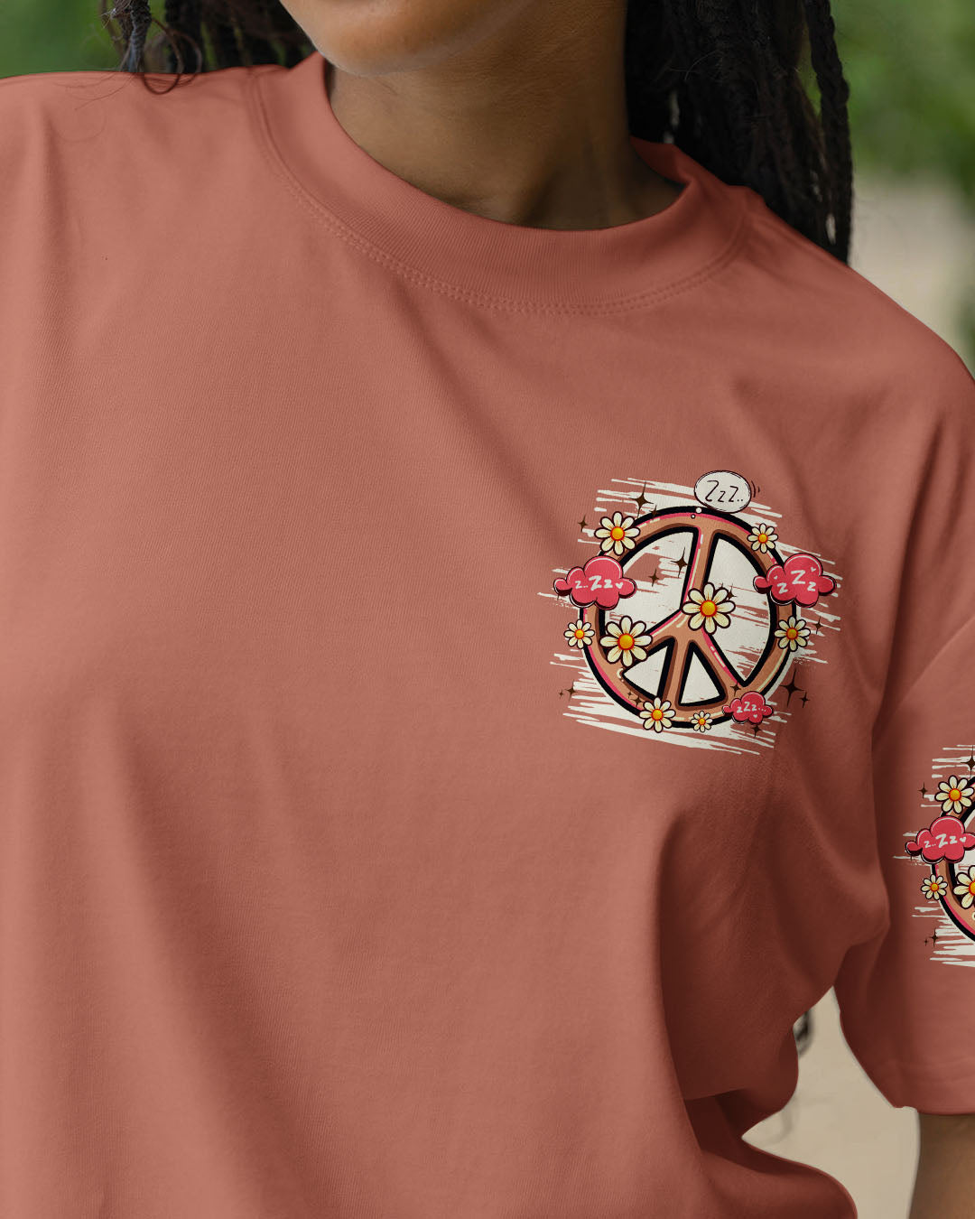 Snooze Dont Lose Sloth Cute Peaceful Sloth with Heart _26 Flowers Design AOP Shirts _13_ L17kc