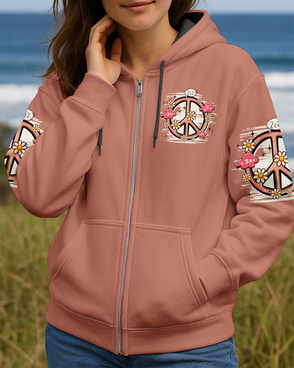 Snooze Dont Lose Sloth Cute Peaceful Sloth with Heart _26 Flowers Design AOP Shirts _8_ i6brZ