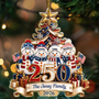 Snowman250YearsOfFreedomAmericaAnniversary PersonalizedCustomShapedAcrylicOrnament LV432 NAH6185 MK2