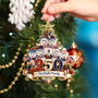 Snowman250YearsOfFreedomAmericaAnniversary PersonalizedCustomShapedAcrylicOrnament LV432 NAH6185 MK3