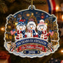 SnowmanFamily250YearsOfFreedomAnniversary PersonalizedCustomShapedAcrylicOrnament AT2326 NAH6237 MK DEF