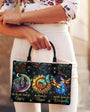 Soul of a Gypsy Heart of a Hippie Spirit of a Dragonfly Sun Moon Sunflower Leather Bag _4_ H1Zak