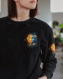 Soul of a Gypsy Heart of a Hippie Spirit of a Fairy Sun Moon Floral Graphic AOP Shirts _6_ FHW3g