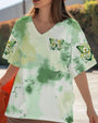 Soul of a Gypsy Heart of a Hippie the Spirit of a Fairy Green Tie Dye Butterfly Daisy AOP Shirts _14_ uZFju