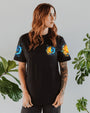 Soul of a Gypsy Hippie of a Heart Spirit of a Fairy Sun and Moon Floral AOP Shirts _13_ RDx9F