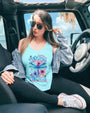 Spread Your Wings the Sky is Waiting Dragonfly Floral Nature Graphic AOP Shirts _11_ XYJFj