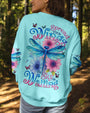 Spread Your Wings the Sky is Waiting Dragonfly Floral Nature Graphic AOP Shirts _9_ zpbmC