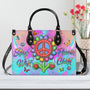 Stay Wild Flower Child Peace Sign Flower Colorful Hippie Leather Bag Gift for Women _1_ 3JWYj