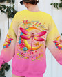 Stay Wild Moon Child Hippie Pink Yellow Dragonfly and Crescent Moon AOP Shirts _10_ 7rjSc