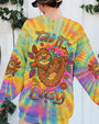 Take It Easy Sloth Peaceful Sloth with Tie Dye Flowers and Sunglasses Design AOP Shirts _7_ Zc7bb