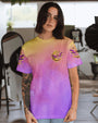The Moon Let Me Play Among The Stars Moon and Dragonfly Vibrant Peace Graphic AOP Shirts _3_ uao8B