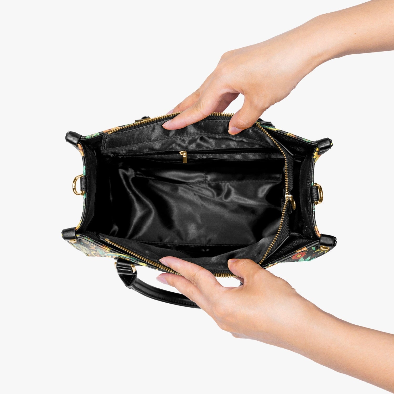 The Moon Sees Your Soul Sun and Moon Hippie Floral Leather Bag _2_ SIfOZ