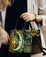 The Moon Sees Your Soul Sun and Moon Hippie Floral Leather Bag _8_ fa1vE
