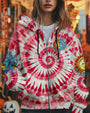 The Sun Feel by the Moon Move by the Stars Red Tie Dye AOP Shirts _4_ Citzw