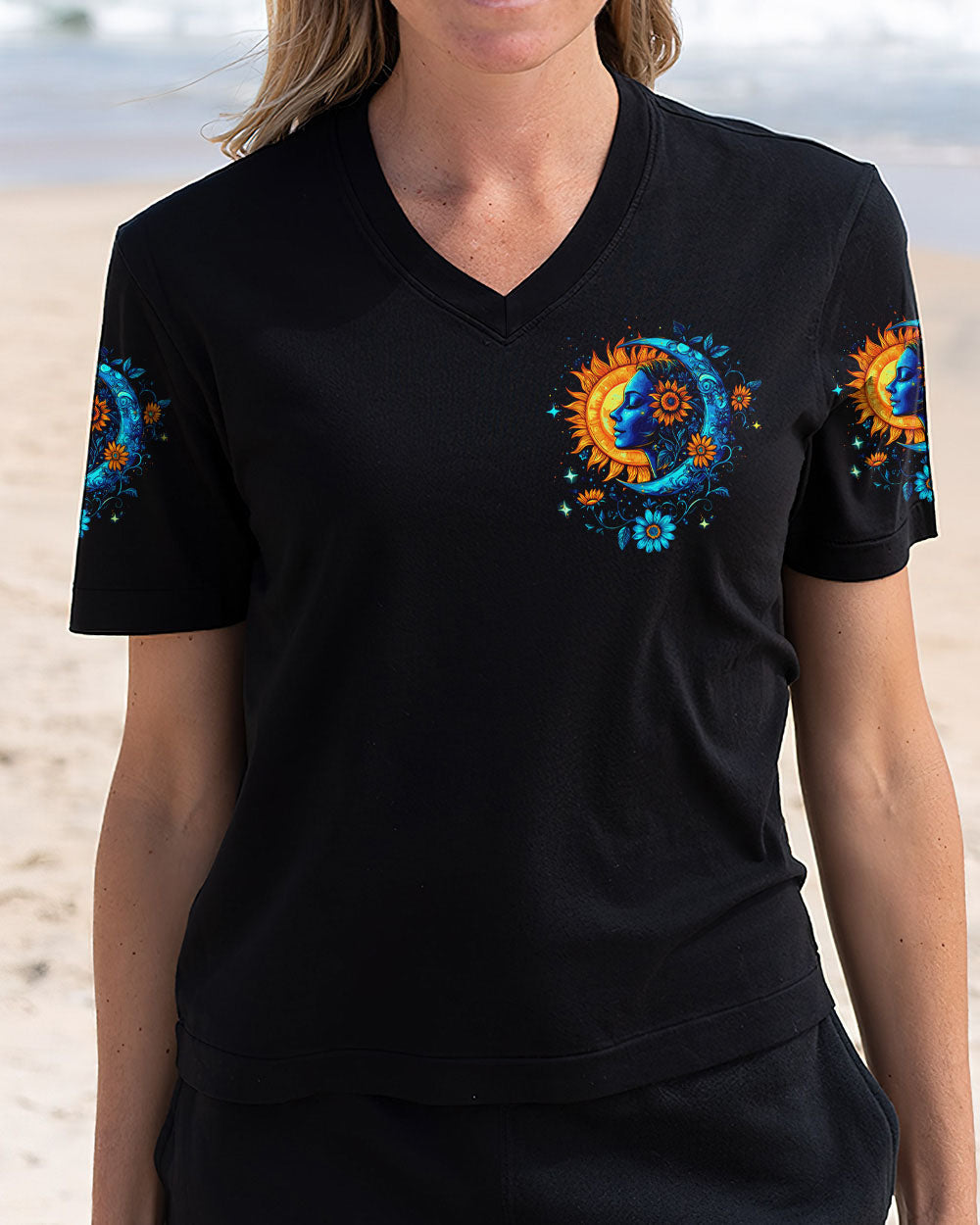 The Sun Sees Your Body The Moon Sees Your Soul Celestial Hippie AOP Shirts _11_ 1ApQQ