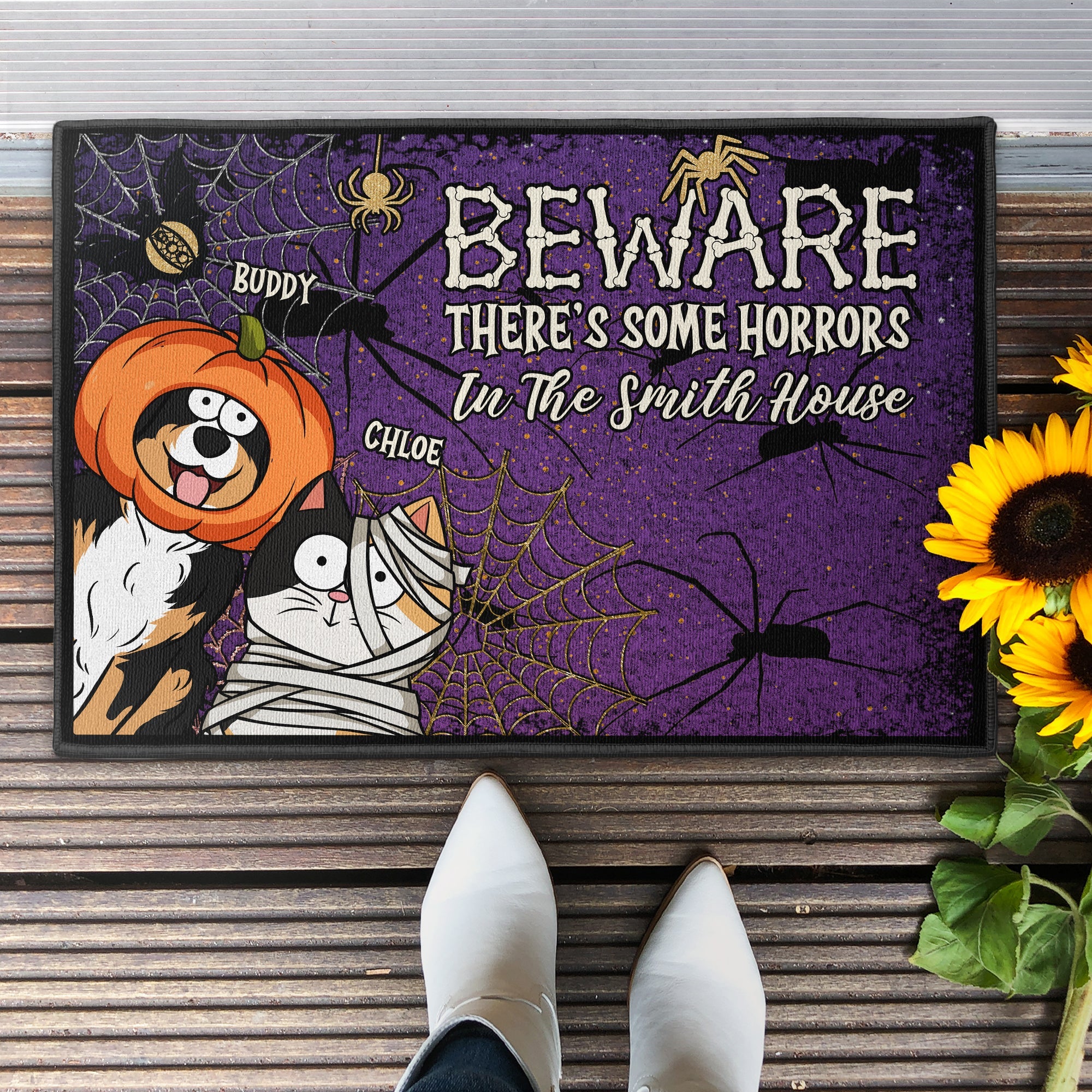 There_s Some Horrors In This House Personalized Doormat_3_17e23076 8256 4063 ada3 18e53124c131