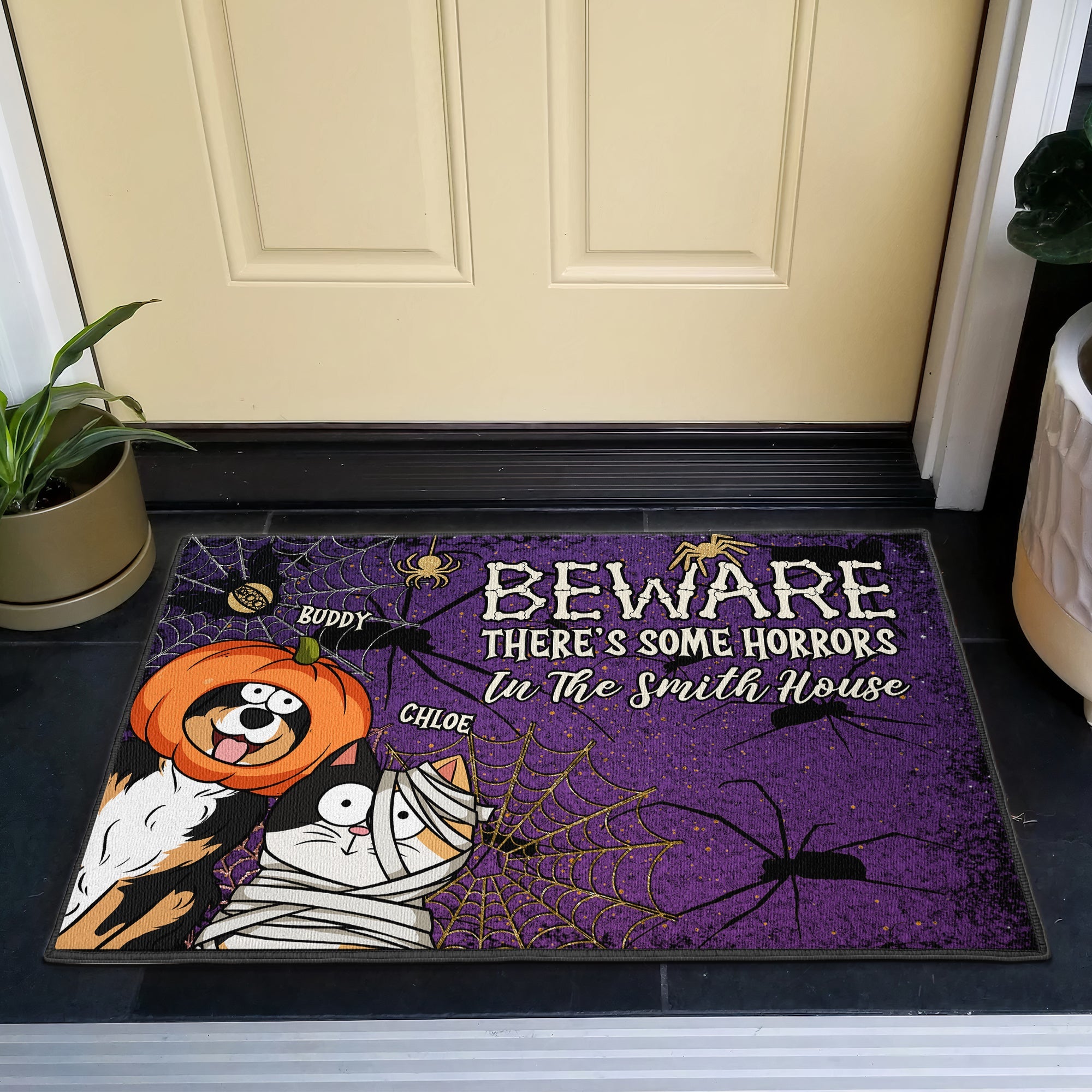 There_s Some Horrors In This House Personalized Doormat_6_47c1f31b 761b 4609 b9cb b67805266917