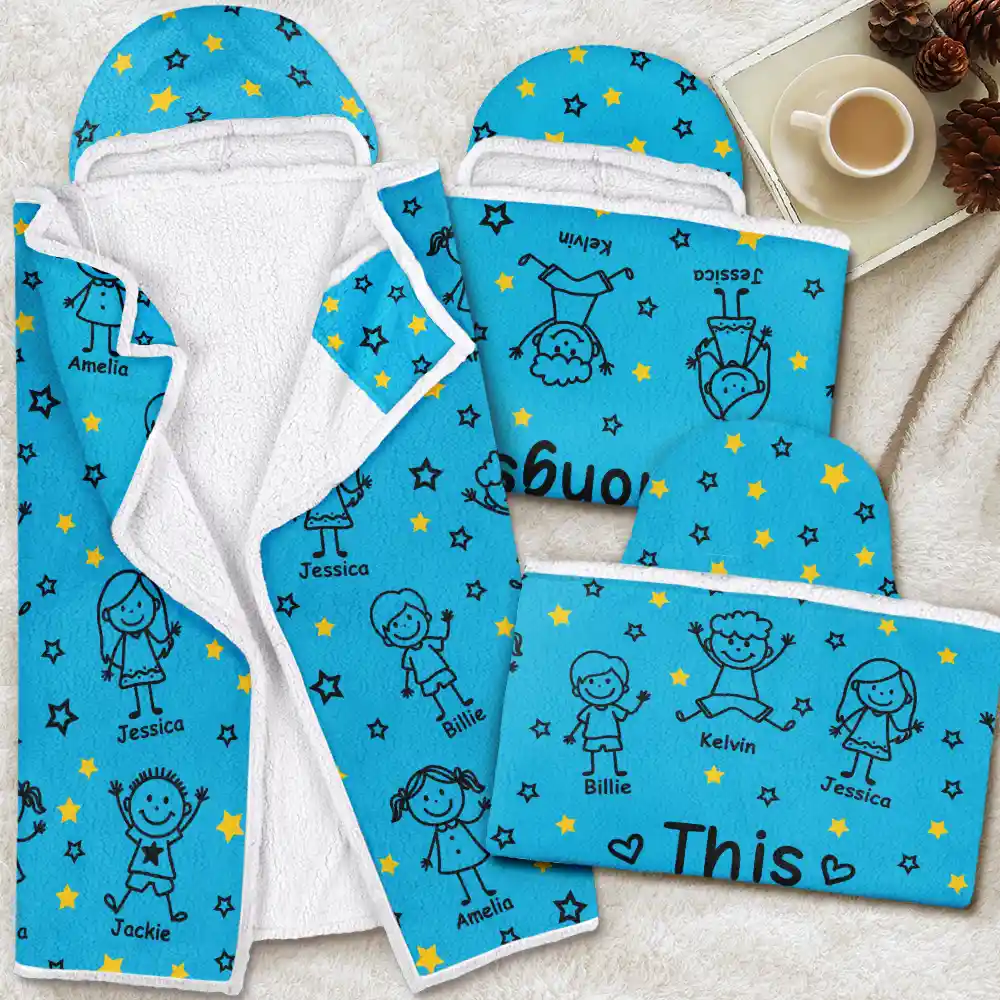 ThisGrandpaGrandmaBelongsToKidsPet PersonalizedWearableHoodedBlanket NV1388 CLA1876 MK3
