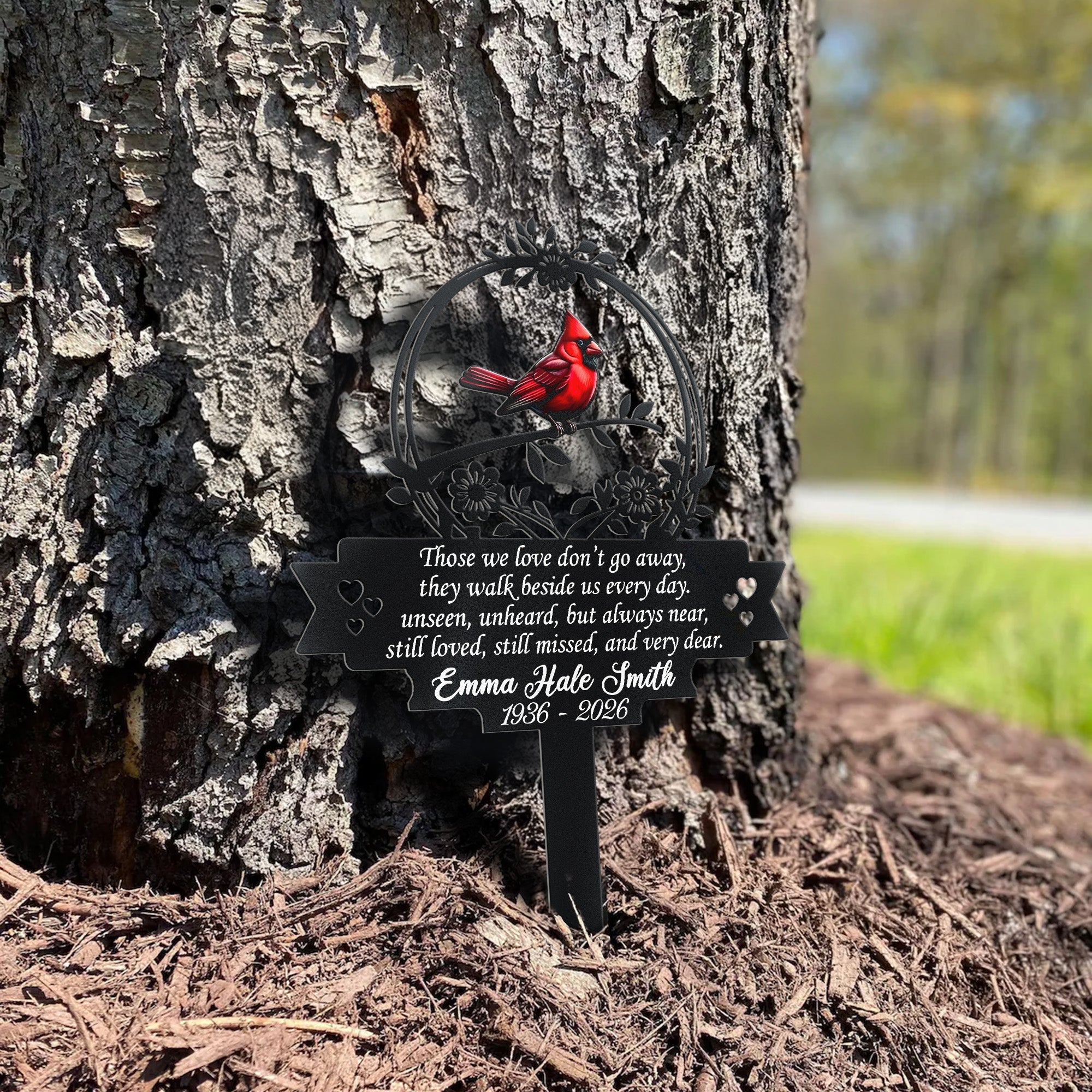 Those We Love Don_T Go Away Grave Marker Remembrance Gift Personalized Garden Stake_4
