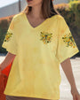 Those We Love Fly Beside Us Every Day Dragonfly and Sunflowers AOP Shirts _12_ E8QKJ