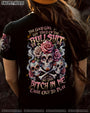 Tired of Bullshit Skull Bitch in Me Came Out Sugar Skulls and Roses Graphic AOP Shirts _3_ yVYhM