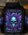 Tired of Bullshit Skull Bitch in Me Came out Purple Neon Skull Wings Graphic AOP Shirts _7_ hOX5W