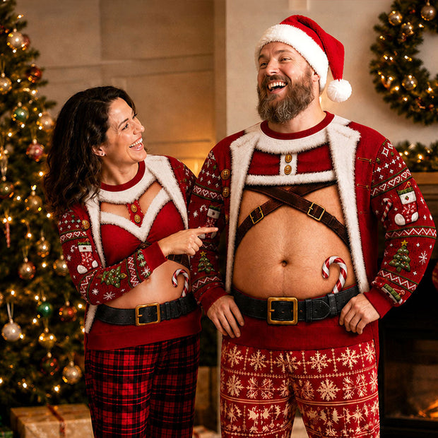 Santa Body - Personalized Ugly Sweater - Christmas Gift For Couple